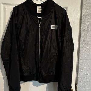Black PINK Bomber Jacket